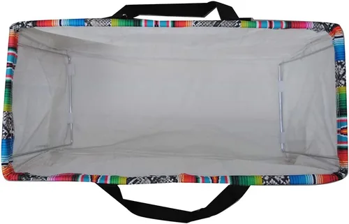 Miniatura 282 de NGIL Bolsa de comestibles reutilizable extra grande plegable de gran tamaño para comestibles, almacenamiento, picnic, playa, Estampado