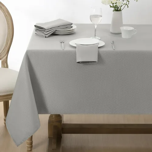 Miniatura 6 de Softalker - Mantel rectangular con textura tejida y patrón jacquard, impermeable, fácil de limpiar, resistente a las manchas y sin arrugas