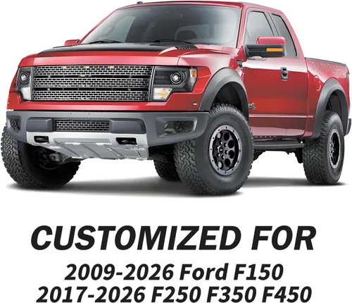 Miniatura 8 de Tomatoman F-150 Fundas de asiento delantero compatibles con Ford F150 2009-2024 2025 2026 2017-2026 F250 F350 F450 Supercrew Super Duty Limited