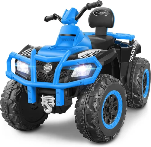Miniatura 9 de ELEMARA 24V 2 Asientos Vehículo Todoterreno Eléctrico para Niños Grandes, Quad Infantil de 4 Ruedas, Vehículo Todoterreno Infantil con 4 Ruedas
