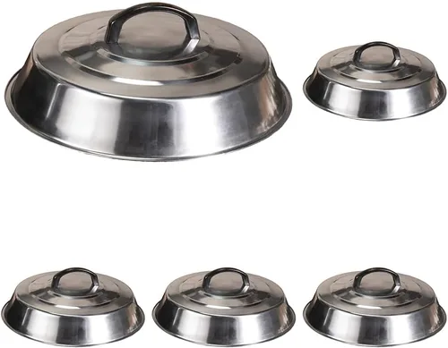 Miniatura 5 de Blackstone Signature Accessories Tapa redonda 12" para derretir queso y cocinar al vapor. Para usar en la parrilla en interiores o exteriores.