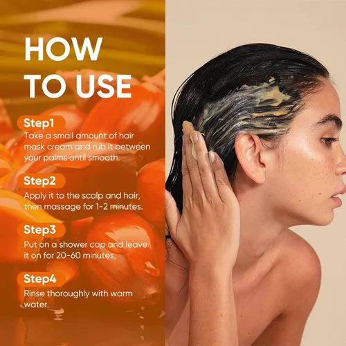 Miniatura 2 de Aceite de batana para el cabello, 100% crudo, prensado en frío, sin refinar y orgánico - Previene la pérdida de cabello, mejora el grosor