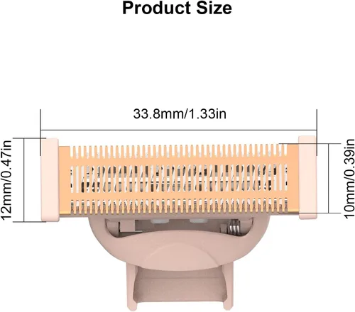 Miniatura 2 de 2 cabezales de repuesto LinMei Nu Shaver compatibles con Finishtouch Flawless Women Nu Razor con bolsa, 2 cepillos de limpieza Hoja de afeitar Nu