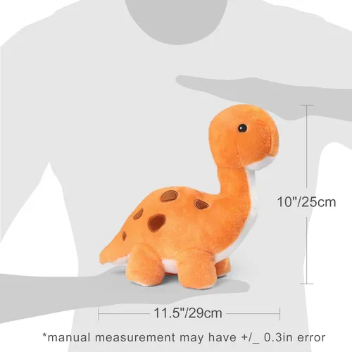 Miniatura 5 de Benben Animal de peluche de dinosaurio, juguetes de peluche de dinosaurio de 11.5 pulgadas, lindos peluches para niños, brachiosaurio, baby shower