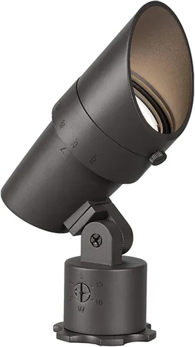 Miniatura 12 de WAC Iluminación de paisaje, luz LED de 12 V de tamaño pequeño con ángulo de haz ajustable y control de brillo integral, 50-420 lúmenes, 3000 K