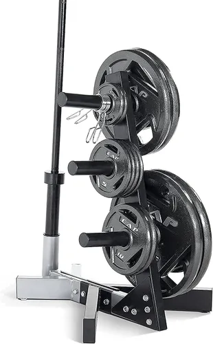 Miniatura 7 de WF Athletic Supply - Disco de hierro fundido, placa de agarre olímpico de 2 pulgadas para entrenamiento de fuerza, tonalidad muscular, pérdida