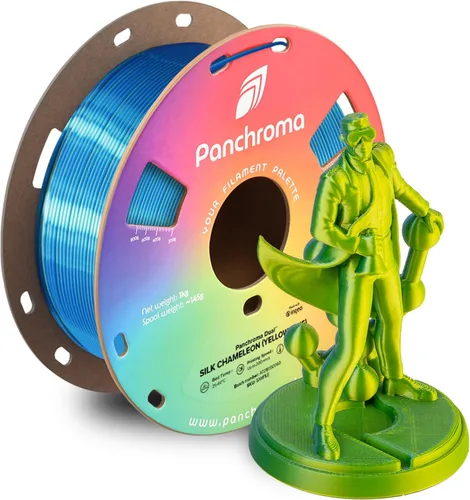 Miniatura 29 de Panchroma - Filamento de impresión 3D de ácido poliláctico (PLA) en degradado de Halloween, naranja, amarillo y magenta, 0.069 in, carrete de 2.2