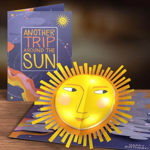 Miniatura 4 de Lovepop Tarjeta desplegable de cumpleaños con luces LED para ella y él – Tarjetas de felicitación 3D iluminadas para niños, niñas, hombres y mujeres