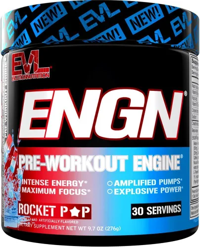 Miniatura 9 de EVL Intense Pre Workout con Creatina - ENGN Bebida en polvo energizante preentreno para hombres para energía duradera, enfoque y recuperación
