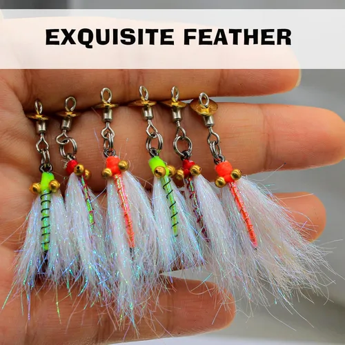 Miniatura 5 de Poppers de Pesca con Mosca Moscas Secas de Pesca con Mosca Señuelos de Pesca en Superficie Moscas Popper para Lubina Señuelos de Insectos Cebo D