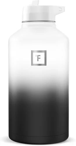 Miniatura 91 de IRON °FLASK Frasco de hidratación para acampar y senderismo con boquilla, botella de agua deportiva de acero inoxidable aislada de boca ancha, Aurora