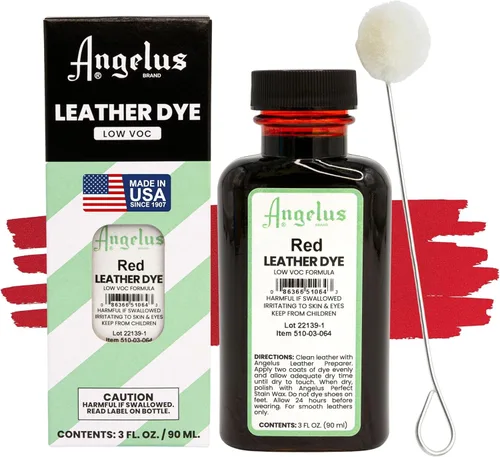 Miniatura 9 de Tinte de cuero Angelus - Tinte de cuero flexible para zapatos, botas, bolsos, manualidades, muebles y más 3oz, aplicador incluido (Azul)