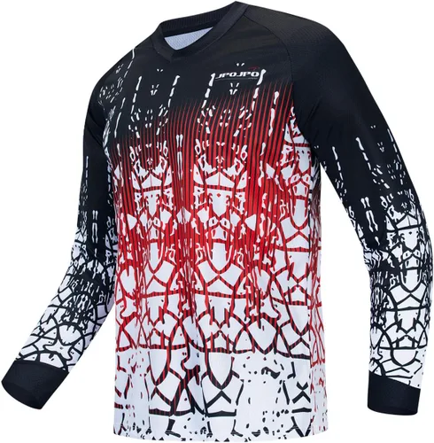 Miniatura 182 de Hotlion Camiseta de ciclismo para hombre, manga larga, MTB Motocross, ropa de carreras todoterreno