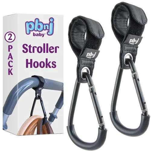 Ganchos para colgar bolsas de pañales – Clip para cochecito de mamá y organizador de accesorios de cochecito – Clips de mosquetón grandes para mamá,