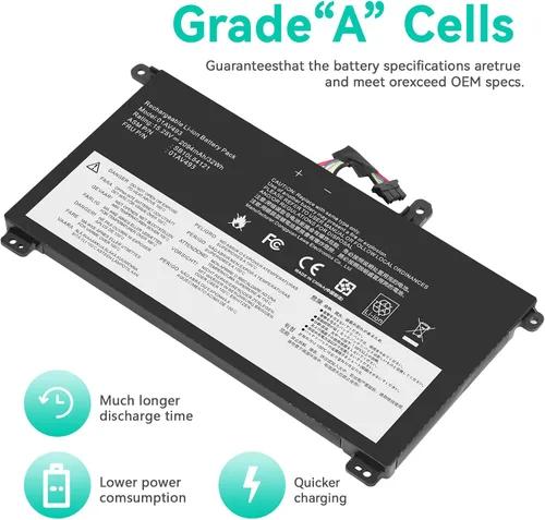 Miniatura 4 de TREE.NB 01AV493 - Batería de repuesto para laptop ThinkPad T570 T580 P51S P52S Series 00UR890 00UR892 SB10L84121 SB10L84122 SB10L84123 T570 00UR891