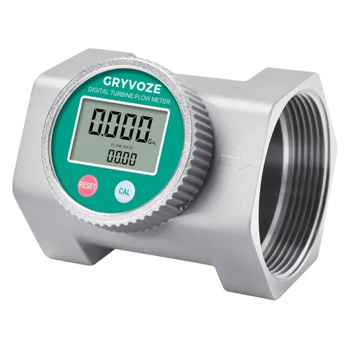 Miniatura 10 de Medidor de flujo resistente a la corrosión impermeable de 1 pulgada con revestimiento de PTFE, medidor de flujo digital NPT en línea de 2.4 a 26.4