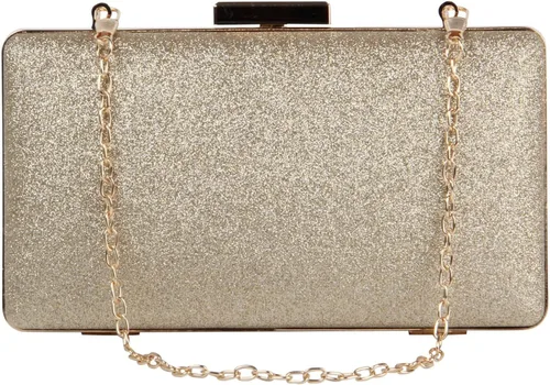 Emprier Bolso de noche vintage para mujer, con purpurina, para novia, graduación, boda, fiesta, sobre, bolso de hombro