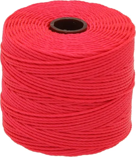 Miniatura 27 de The Beadsmith S-Lon - Cordón de nailon trenzado de 0.020 in para cuerda, color rojo oscuro, TEX210, carrete de 77 yardas