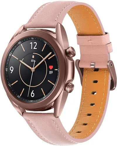 Miniatura 12 de Correas de cuero genuino compatibles con Galaxy Watch 3 de 1.61 pulgadas/1.77 pulgadas, correa de liberación rápida para Galaxy Watch 1.654 in/Watch