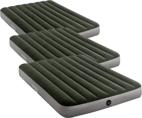 Miniatura 16 de Intex Colchón de aire 64109E Dura-Beam Standard Prestige: Fiber-Tech - Tamaño Queen - Altura de la cama de 10 pulgadas - Capacidad de peso de 600