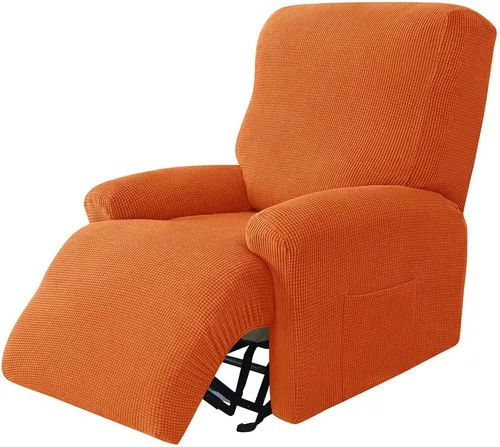 Miniatura 9 de LazyBoy - Funda de sofá reclinable jacquard, fundas elásticas antideslizantes para sillas reclinables, 4 piezas, protector de muebles para sillón