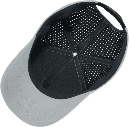 Miniatura 4 de VOBOOM - Gorra de béisbol para hombre de secado rápido con corte láser y malla, con borde curvo y cierre a presión