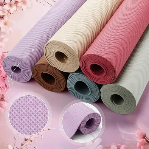 Miniatura 3 de Timgle Paquete de 6 alfombrillas de yoga antideslizantes a granel para ejercicio, esterilla de yoga gruesa, antideslizante, resistente a desgarros