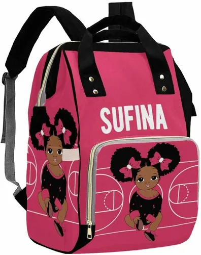 Miniatura 19 de Artsadd Bolsa de pañales con foto personalizada para mamá, mochila personalizada con correas para cochecito, bolsa de hombro de viaje grande, bolsa