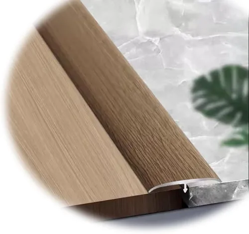 Miniatura 8 de HCZION Tira de umbral de aluminio, tira de transición de umbral de suelo laminado, cubierta de piso, borde de metal, rellena el hueco/placa se une