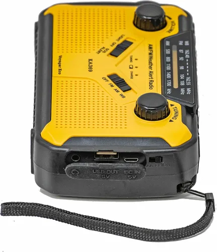 Miniatura 3 de Kaito Voyager ECO Radio de emergencia KA369 AM/FM NOAA Alerta meteorológica de 5 vías con manivela solar receptor de radio con linterna LED