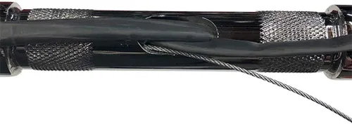 Miniatura 2 de Dominator Industries Perchas de gancho de carne cromadas de 1 1/4 pulgadas precableadas de 12 pulgadas compatibles con Harley-Davidson Bagger