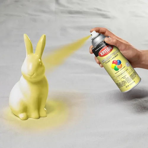 Miniatura 8 de Krylon K05507007 COLORmaxx Pintura en aerosol y base para uso en interiores y exteriores, color amarillo brillante, 12 onzas (paquete de 1)