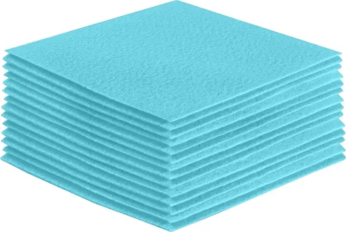 Miniatura 202 de FabricLA Hojas de fieltro acrílico para manualidades, cuadrados de fieltro precortados suaves de 4 x 4 pulgadas (3.9 in x 3.9 in), utiliza hojas