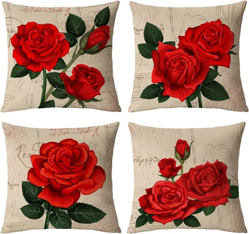 Miniatura 8 de Juego de 4 fundas de almohada decorativas de girasol de 12 x 12 pulgadas, fundas de almohada cuadradas de lino, fundas de almohada cuadradas de lino