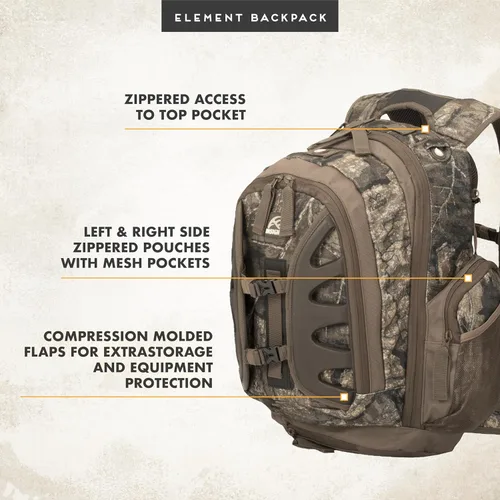 Miniatura 5 de Insights Hunting by Frogg Toggs - The Element, mochila resistente de 1.831 pulgadas cúbicas para senderismo, pesca, campamento, caza, con mosca