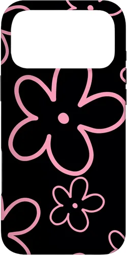 Miniatura 22 de Pink Black Flower Retro Modern Boho Floral Aesthetics Case for iPhone 17