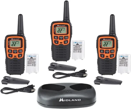 Miniatura 10 de Midland - T51VP3 X-TALKER Walkie-Talkie de Largo Alcance para Observación y Recuperación - Radio Bidireccional FRS para Niños, Caravaning con Negro