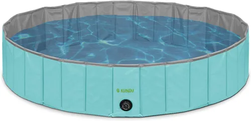 Miniatura 5 de Kundu Redonda (63 pulgadas de diámetro x 12 pulgadas de profundidad) PVC resistente al aire libre para mascotas y niños piscina / bañera - portátil