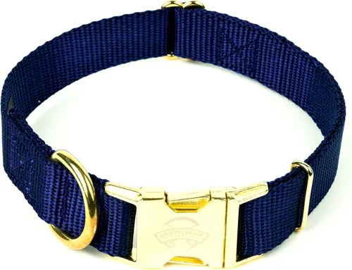 Miniatura 19 de Country Brook Petz – Collar de nailon premium para perro con hebilla de metal – Vibrante selección de 25 colores, Azul Océano