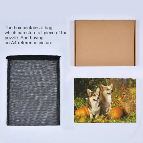 Miniatura 7 de Rompecabezas de perro Welsh Corgi Pembroke de 500 piezas para adolescentes y adultos, 20.5 x 14.9 pulgadas