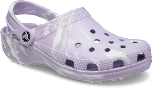 Miniatura 2 de Crocs - Zueco clásico para hombre y mujer, Lavender/Multi, 10 Women/8 Men