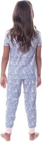 Miniatura 2 de INTIMO Barbie Unicorn Barbie Skipper - Conjunto de pijama para niña, Gris