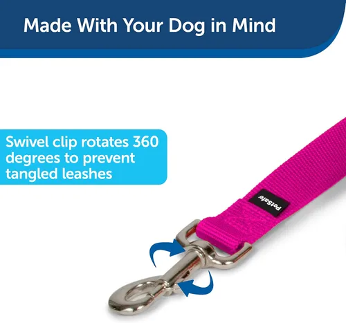 Miniatura 6 de PetSafe Gentle Leader - Collar de perro sin tirones, rosa frambuesa y correa de nailon para perro, resistente, duradera, estilo tradicional