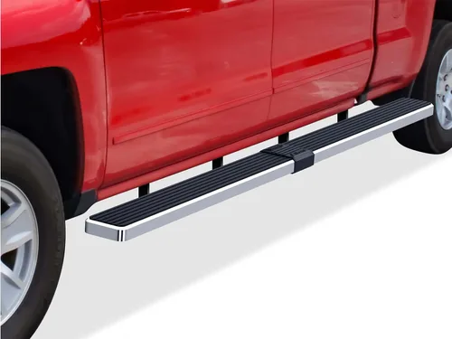 Miniatura 15 de APS Estribos de Acero Inoxidable 304 (Plata Pulida 6 pulgadas) Barras Nerf Compatibles con Chevy Silverado GMC Sierra 1500 2007-2018 y 2500 HD 3500