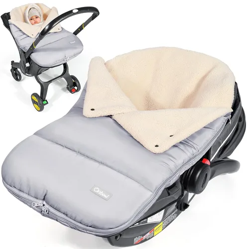 Miniatura 7 de Orzbow Funda de Asiento de Automóvil de Invierno para Bebé Manta de Asiento de Automóvil Infantil Funda Impermeable para Asiento de Automóvil
