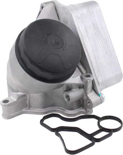 MOTOKU Carcasa de filtro de aceite del motor con enfriador de aceite y junta de montaje para BMW 328i 2011-2015 528i 2010-2011 X1 2013-2015 X3