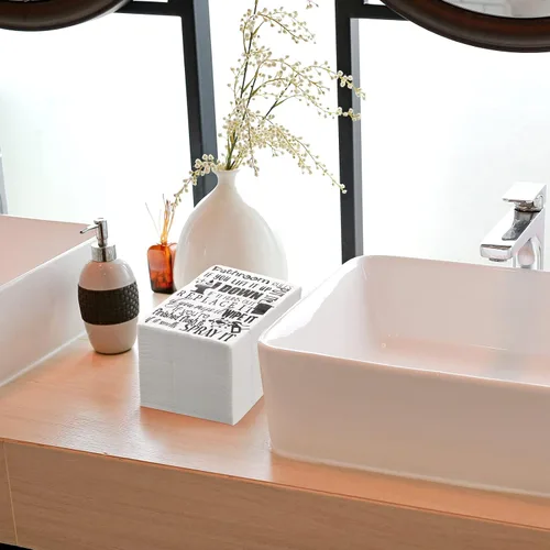 Miniatura 6 de 200 servilletas desechables para baño, toallas de papel para invitados, reglas de baño, toallas de mano desechables para habitación, boda
