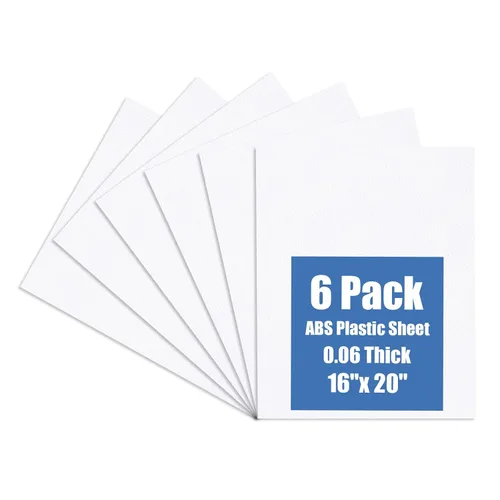 Miniatura 22 de Kinlink - Lámina de plástico ABS negra de 8" x 12" x 0.04" flexible, moldeable, con alta resistencia al impacto y alta resistencia a la tracción