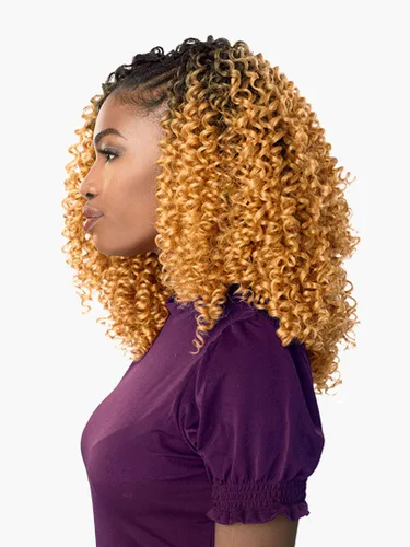 Miniatura 3 de Sensationnel Lulutress - Trenzas de ganchillo preenrolladas, 2 rizadas, 3B (paquete de 4, 2)