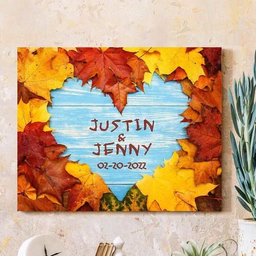 Miniatura 64 de CP CANVASPATH Nombre y fecha de pareja en la playa, impresiones en lienzo personalizadas, regalo de amor para aniversario, boda, cumpleaños y Arte